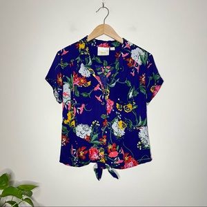 Maeve Anthropologie Bateau Floral Print Blouse Size 4